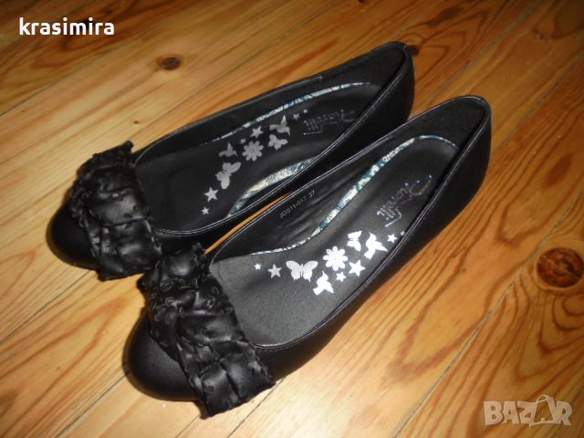нови черни обувки-номер 37, снимка 3 - Дамски елегантни обувки - 39884149
