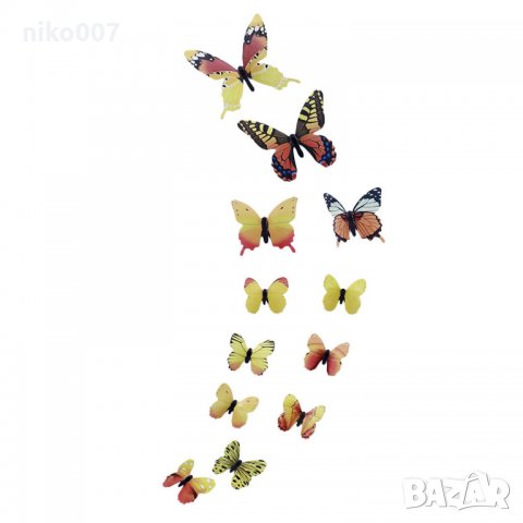 Пеперуди за декор-украса-Арт Стикери за стена, снимка 2 - Други стоки за дома - 33855738