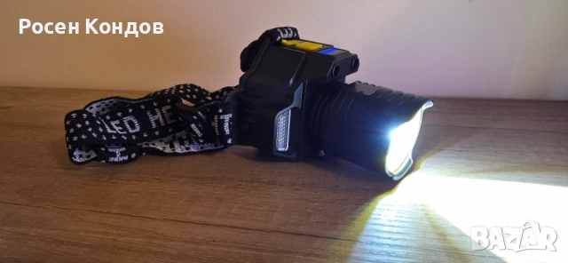 LED МОЩЕН ЧЕЛНИК акумулаторен, снимка 6 - Къмпинг осветление - 53957830