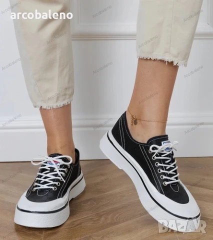 Дамски кецове на платформа Greta, 3цвята , снимка 3 - Кецове - 51077270