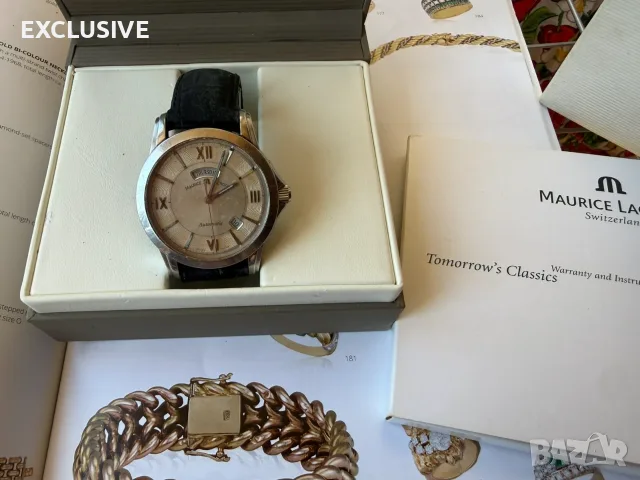 Автоматичен ръчен часовник Maurice Lacrox Pontos Day Date Договаряне!, снимка 3 - Мъжки - 56021308