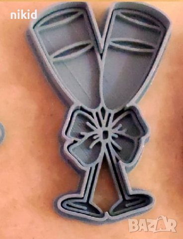 чаши за шампанско чаша пластмасов резец форма фондан тесто бисквитки