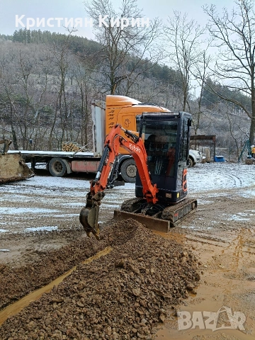 Услуги мини багер 2 тона и Тристранен самосвал!!!, снимка 2 - Индустриална техника - 47806938