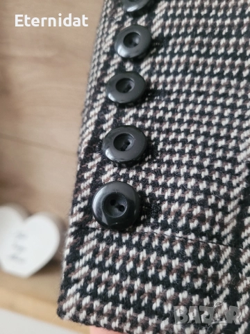 Палто с коланче AMISU вълна , снимка 7 - Палта, манта - 51943388