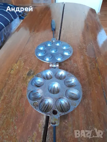 Стар уред за печене на сладки,Орехчета #11, снимка 4 - Други ценни предмети - 49468719