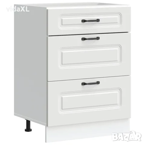 vidaXL Кухненски шкаф, "Kalmar", бял, инженерно дърво, снимка 1 - Шкафове - 56148202