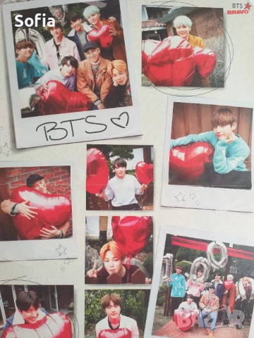 комплект от 3 плаката на BTS от списание запазени за фенове и колекционери, снимка 3 - Списания и комикси - 54245467