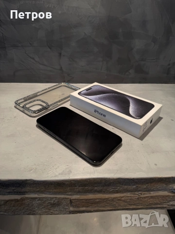 КАТО ЧИСТО НОВ Iphone 15 Pro Max 256 GB Black Titanium, снимка 5 - Apple iPhone - 54125139