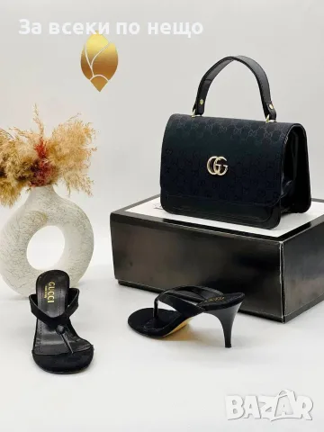 Gucci Дамски Чехли На Ток Гучи - Различни Цветове Код SEM-743, снимка 5 - Чехли - 56110250
