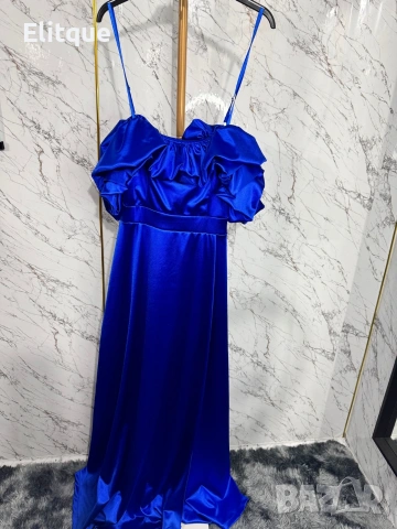 Дълги елегантни ,сатенени официални рокли , снимка 4 - Рокли - 53195616