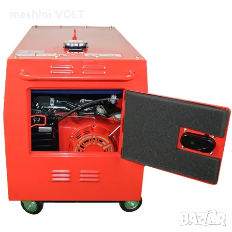 Бензинов обезшумен трифазен генератор за ток, 7.5kW, BULLMAX, снимка 2 - Генератори - 48263001