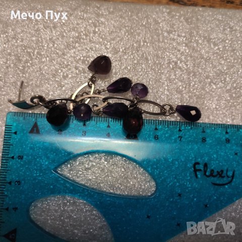 Сребърни обеци (82), снимка 7 - Обеци - 40804599