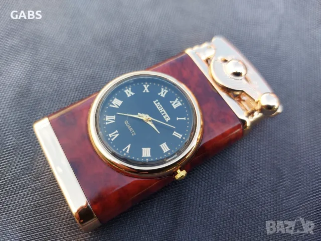  Газова запалка с вграден часовник,4 цвята, снимка 10 - Запалки - 50228891