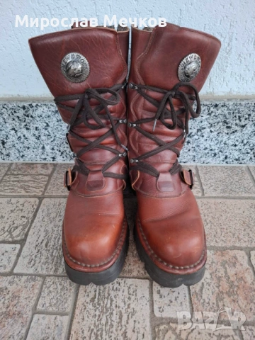 Мъжки ботуши New Rock Естествена кожа 