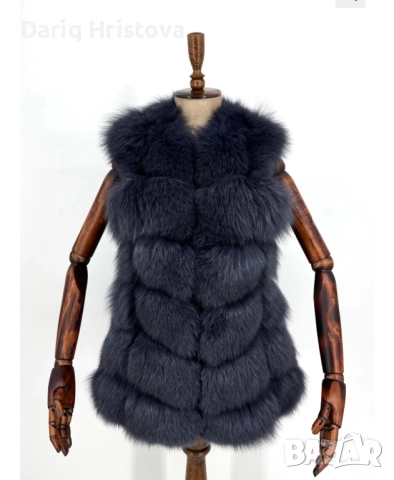 Дълъг елек от лисица