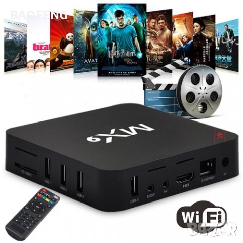 Нови Rockchip четириядрени 4K Android TV Box 8GB 128GB MX9 /ТВ БОКС/ Android TV 11 / 9 5G, снимка 10 - Друга електроника - 39242275