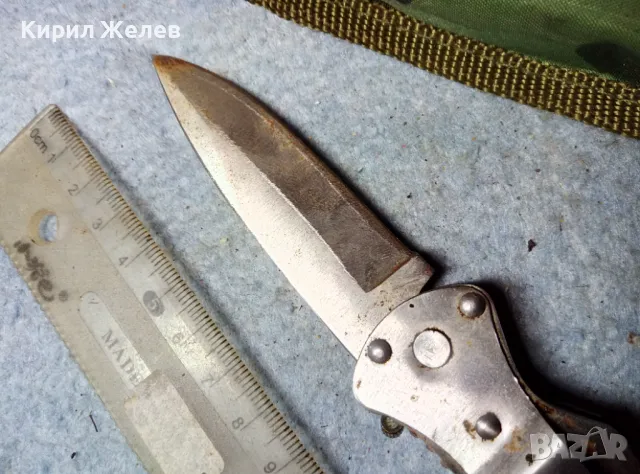 СГЪВАЕМ ДЖОБЕН НОЖ ЛОВДЖИЙСКА НОЖКА НОЖЧЕ НЕРЪЖДАЕМА СТОМАНА в КАЛЪФ 29202, снимка 5 - Ножове - 47708547