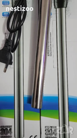 Стоманен Нагревател за Аквариуми и Съдове с джибри-НЕЧУПЛИВ, снимка 2 - Оборудване за аквариуми - 51121331