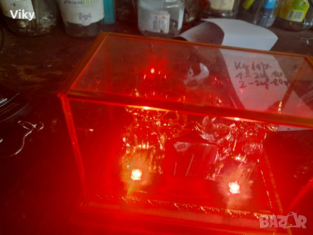 Стъклени светещи слонове, снимка 3 - Антикварни и старинни предмети - 42299441