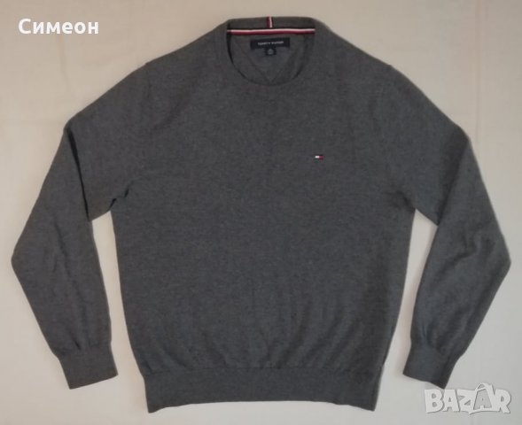 Tommy Hilfiger оригинален пуловер XS памучен пуловер блуза, снимка 1 - Пуловери - 34292777