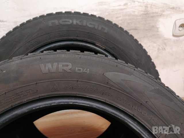 2 бр. 215/60/16 Nokian / зимни гуми , снимка 7 - Гуми и джанти - 39531877