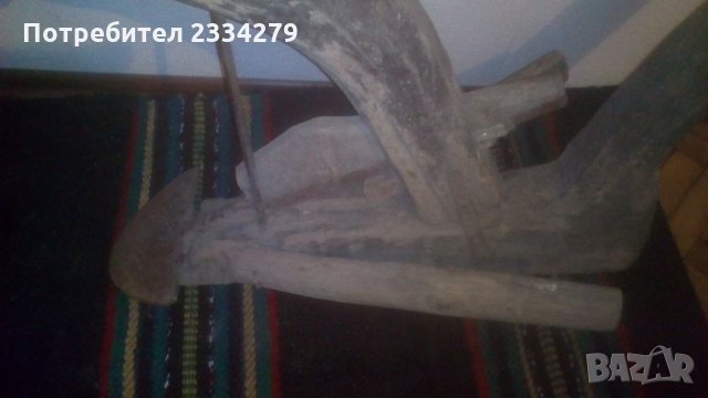 Дървено рало,изработено ръчно през миналото., снимка 5 - Антикварни и старинни предмети - 31811058