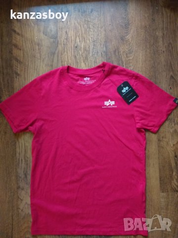 alpha industries 188505/328 speed red - страхотна мъжка тениска НОВА, снимка 4 - Тениски - 40251408