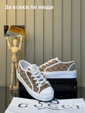 Gucci Дамски Маратонки👟Дамски Спортни Обувки👟Платненки Гучи👟Кецове - 3 Цвята Код SEM-728
