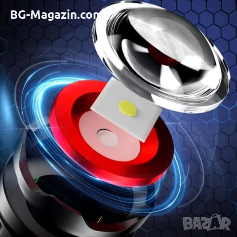 Мощен акумулаторен далекобоен лазерен прожектор LED фенер USB тактически водоустойчив лов риболов, снимка 10 - Къмпинг осветление - 51017230