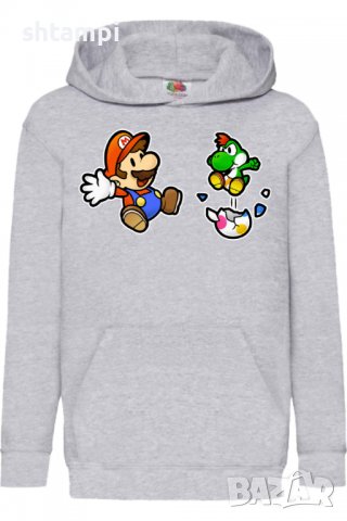 Детски Суитчър/Суитшърт Super Mario 09.Super Mario,Игра,Подарък,Изненада,Забавление,Рожден Ден, снимка 2 - Детски анцузи и суичери - 38365901