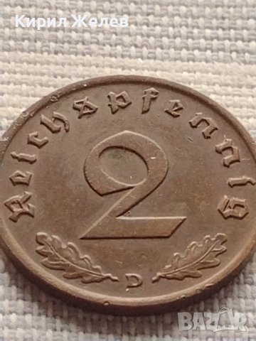 Монета 2 райхсфенинг 1937г. Германия Трети Райх с СХВАСТИКА за КОЛЕКЦИЯ 30296, снимка 3 - Нумизматика и бонистика - 42823474
