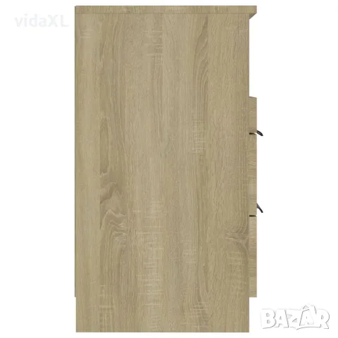 vidaXL Нощно шкафче, дъб сонома, инженерно дърво, снимка 6 - Шкафове - 56147984