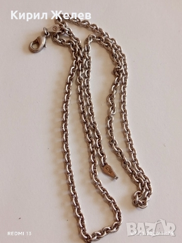 Класически изчистен дизайн сребърно синджирче нежно финно елегантно 27318, снимка 6 - Колиета, медальони, синджири - 52961828