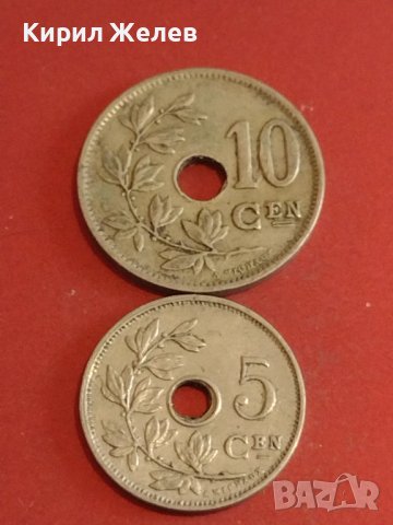 Две монети 5 сантима 1928г. / 10 сантима 1925г. Кралство Белгия за КОЛЕКЦИОНЕРИ 33664