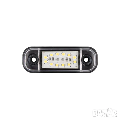 LED габарит 12 LED 84 mm 12-24V с бяла светлина