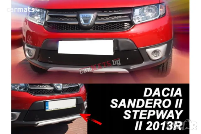 Зимен дефлектор (протектор) за решетка HЕКО за Dacia Sandero / Sandero Stepway (2013-2016)