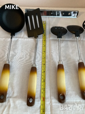 Комплект прибори за готвене с стойка, снимка 6 - Прибори за хранене, готвене и сервиране - 52325293