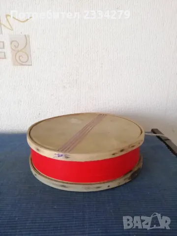 Стари детски музикални инструменти, чинели, дайре, акордеон. , снимка 15 - Антикварни и старинни предмети - 49777852