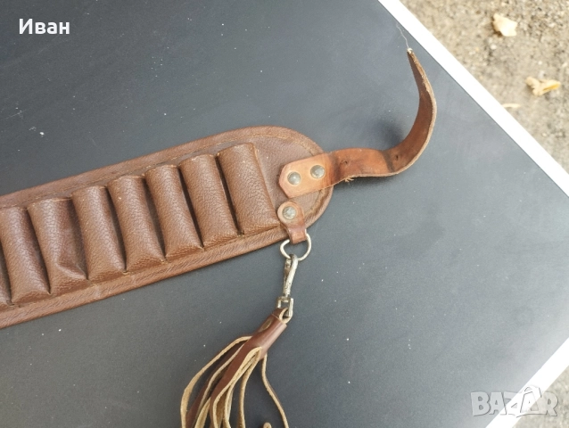 Стар кожен Патрондаш с висулки за дивеч, снимка 4 - Оборудване и аксесоари за оръжия - 51963407