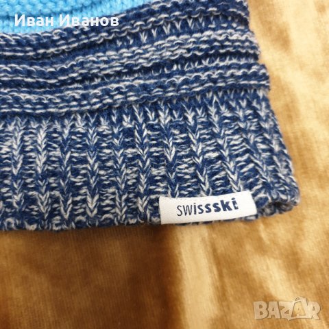 Оригинална зимна шапка  на Swissski, снимка 5 - Шапки - 39595432