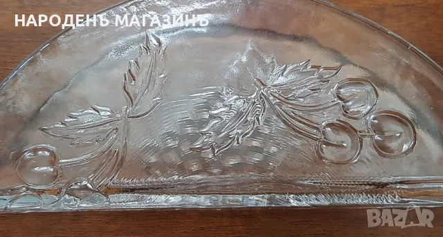 Голям стъклен салфетник салфетки маса сервиз , снимка 5 - Други ценни предмети - 50113081