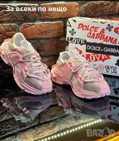 Dolce&Gabbana Дамски Розови Маратонки👟Дамски Спортни Обувки В Розов Цвят Долче И Габана Код A1358