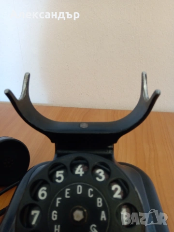 Ретро телефон работещ, снимка 6 - Антикварни и старинни предмети - 53915745