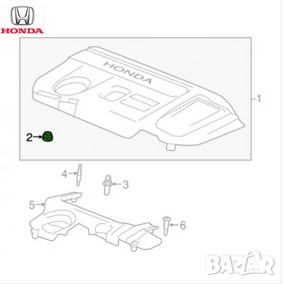 Тампон капак на двигателя 32122-RSA-000 Honda Accord Civic, снимка 2 - Части - 50886774