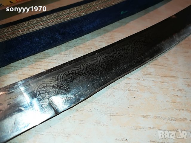 ПОРЪЧАН-АНТИК сабя-меч с кадифена ножница-60см-внос швеицария, снимка 18 - Колекции - 29779242