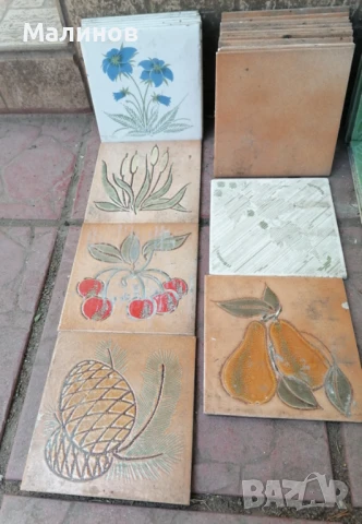 Фаянсови плочки 15х15 см, използвани, снимка 3 - Строителни материали - 50721426