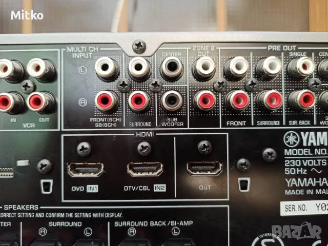 Yamaha RX -V661 7.1 канала, HDMI и  дистанционно, снимка 10 - Ресийвъри, усилватели, смесителни пултове - 56250482