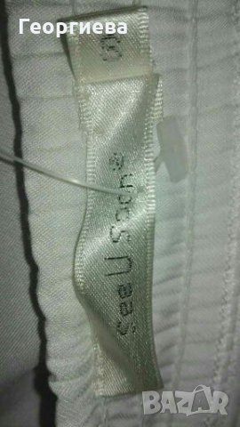 Бяла рокля с красива платка👗🍀S,M👗🍀арт.074, снимка 7 - Рокли - 29837310