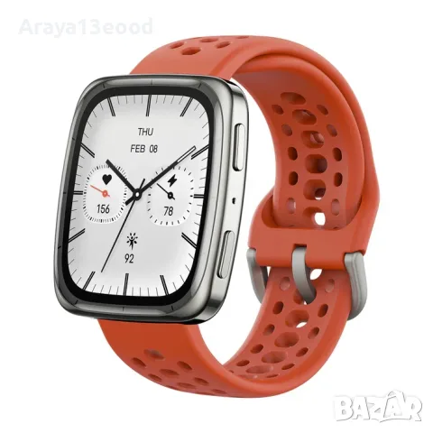 Смарт часовник Amazfit Active 2 Square NFC 43 мм – черен, снимка 4 - Смарт часовници - 55948608