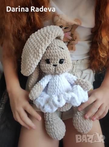 Ръчно изработено Амигуруми Зайче , снимка 4 - Други - 52309150